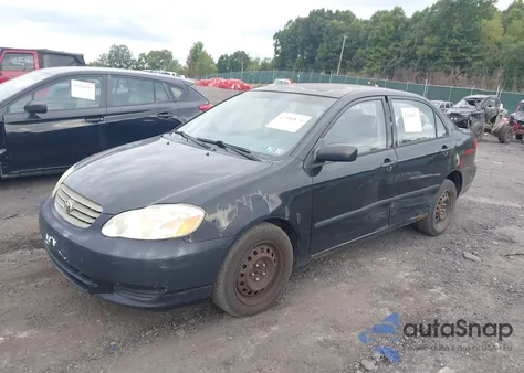 2003 Toyota Corolla Ce из США, поврежденный, VIN JTDBR32E530048140